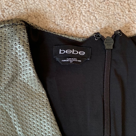 Bebe Metallic Green Dress - Picture 3 of 3